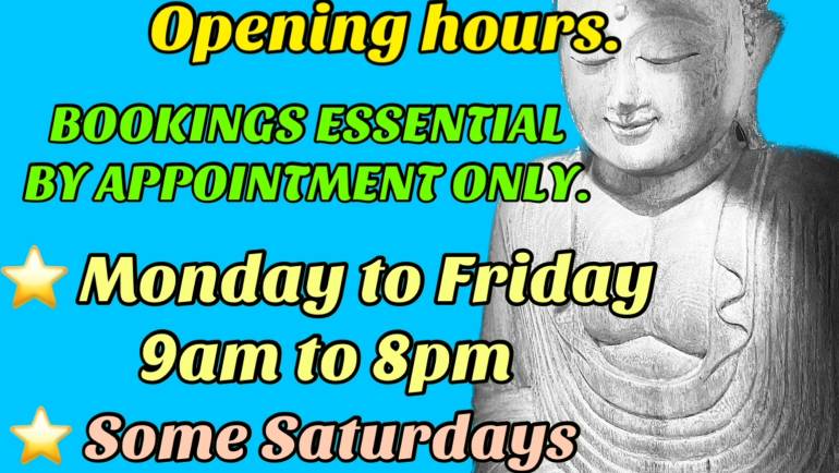 Harmonious Balance Massage – Opening Hours